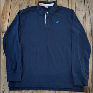 2000's Nike long sleeve Collar shirt  men's size Large